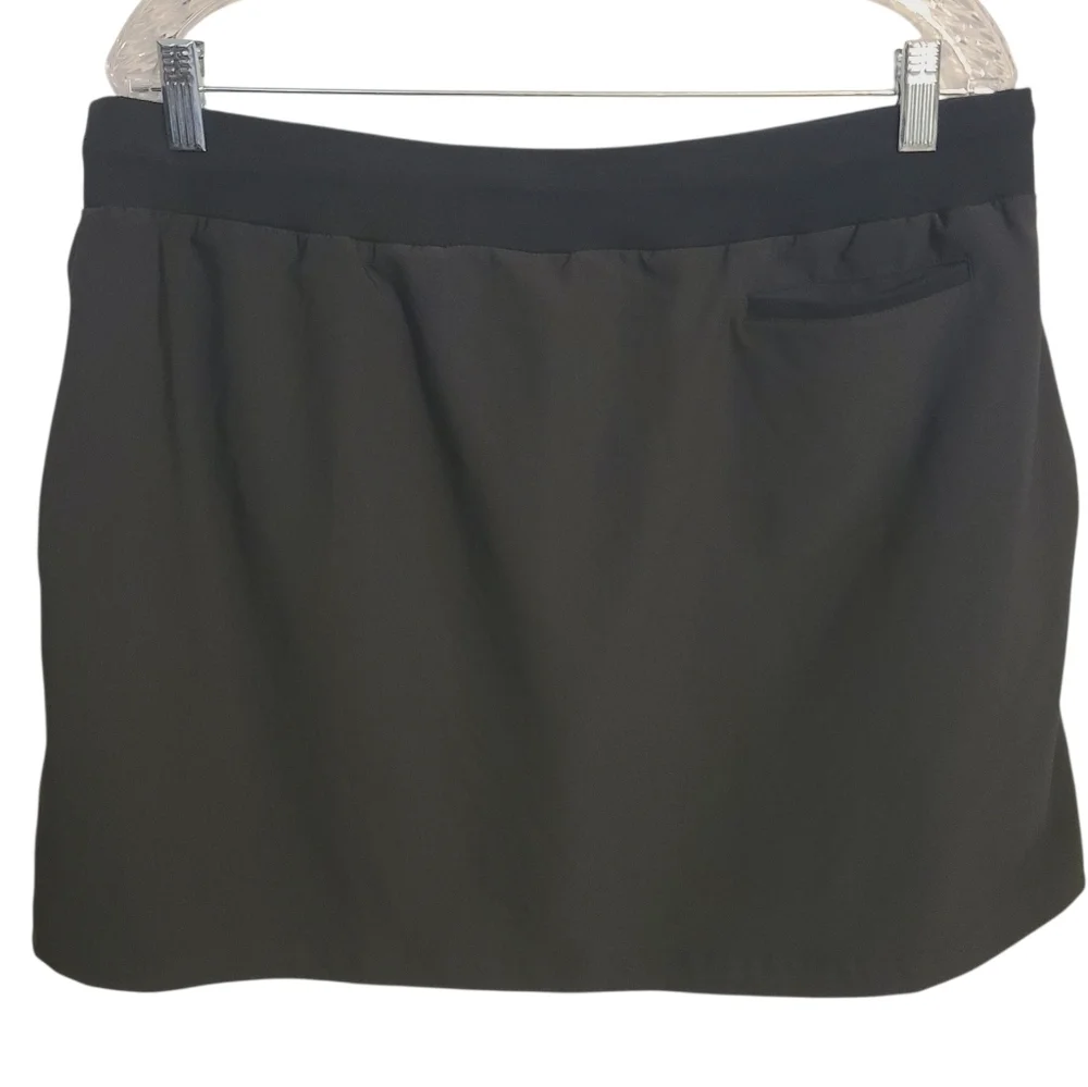 Slazenger | Women's Classic Black Athletic Skorts With Drawstring (Size XL)